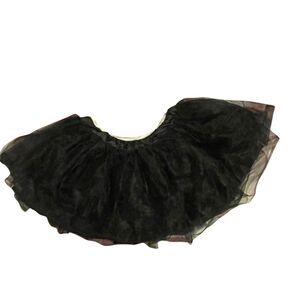 Amscan Black Tutu Skirt 3 Layers Halloween Costume Black S/M